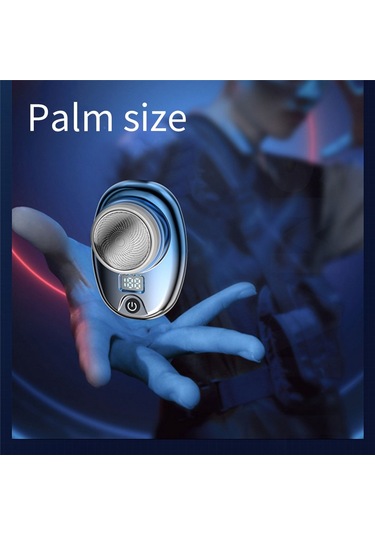 Xiaaokeji Mini Elektrikli Seyahat Tıraş Makinesi Erkekler İçin Cep Siyah