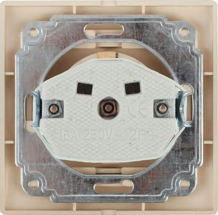 Intro Plano Tekli Gömme Topraklamalı Priz 16a-250v 128777093 1-202-02