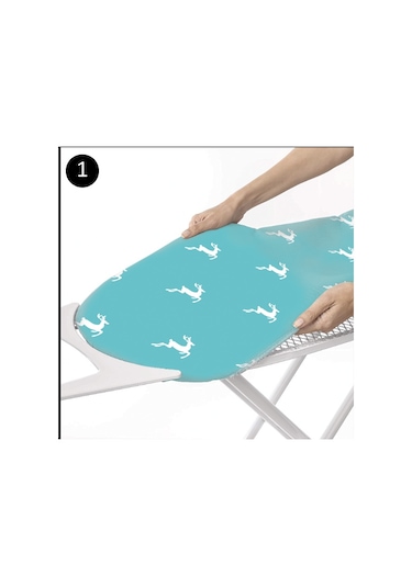 Gercella Hediyeli Comfortmavi Ütü Masası Kılıfı Örtüsü