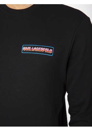 KARL LAGERFELD Erkek  Sweatshirt  KLL756 Siyah