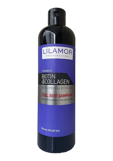 Lilamor Biotin & Collagen At Kuyruğu Bitki Özlü Şampuan 400 ML