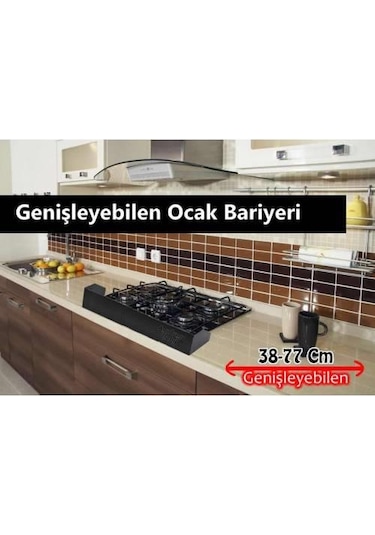 Agubu Genişleyebilen Ocak Bariyeri - Siyah Çok Renkli