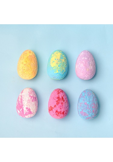 Vkemall Dino Banyo Tuzu Topları Seti - 6 Adet 120g Nemlendirici Ve Rahatlatıcı