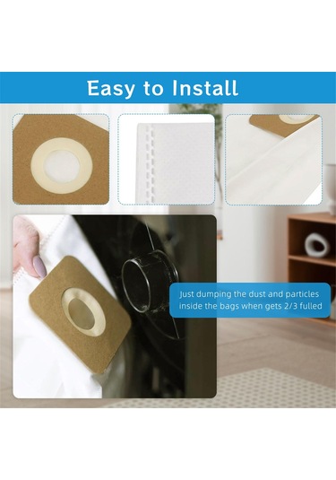 Leasetake Riccar Vacuum Simplicity S20ezm İçin 12 Paket Vakum Torbası Tip A, 2000/4000 Serisi İçin Simplicity Vakum Torbası Tipi