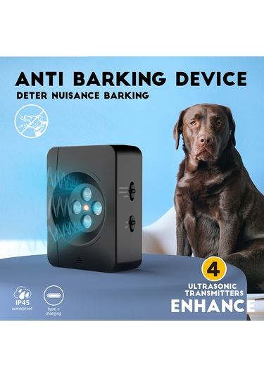 Uu0395b 3 Vitesli Köpek Havlamayı Önleyici Cihaz Ultra Sonik Siyah