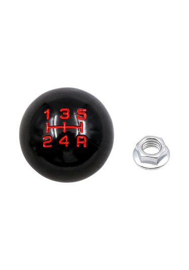 Qingmipy Honda Civic İçin 5 Vitesli Manuel Vites Kolu Başlığı - Ergonomik Tasarım, Siyah Metal, Hızlı Ve Konforlu Vites Değişimi Siyah