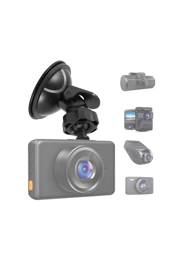 Dashcam İçin Vantuzlu Araç Montaj Aparatı, 6 Adaptör, 360 Derece Döndürülebilir, Dvr Kamera, Video Kamera, Gps, Aksiyon Kameraları İçin