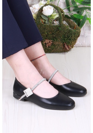 Fort 01-625 Soft Taş Toka Detaylı Rahat Kadın Babet Ten