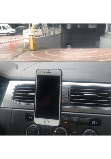 Siyah Çerçeveli Mıknatıslı Telefon Tutucu - Torpido Üstü 1