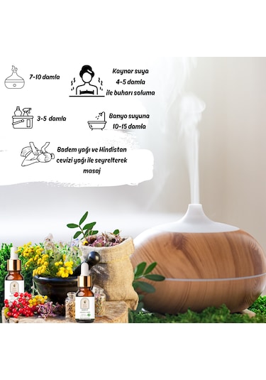 %100 Saf Servi Uçucu Yağı 10 Ml - Doğal Aromaterapi Ve Masaj Yağı Cypress Oil 10 ML