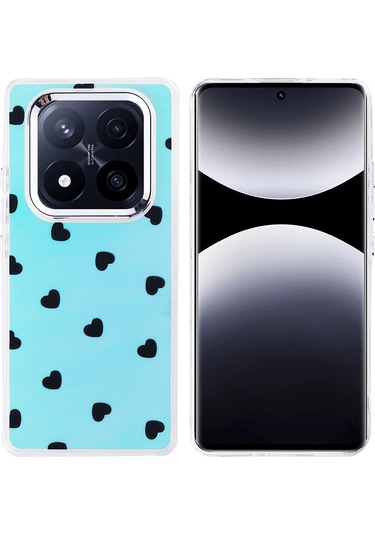 Ardemix Redmi Note 14 Pro Plus Kılıf Airbag Tasarımlı Ardx Hadra Kapak - Kalp Kalp