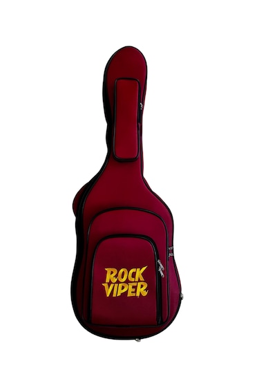 Rock Viper Red Profesyonel Kalın Pedli Elektro Gitar Kılıfı