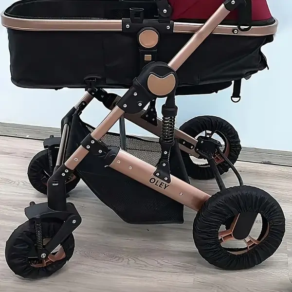 Fochsia 4 Parça Araç Toz Kılıfı - Dayanıklı Polyester Koruyucu, 2/4/6 İnç Seçenekleri Siyah