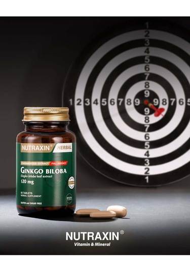 Nutraxin Ginkgo Biloba 120 Mg 60 Kapsül