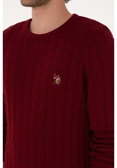 U.s. Polo Assn. Erkek Bordo Kazak /triko 50307836-vr014 Bordo