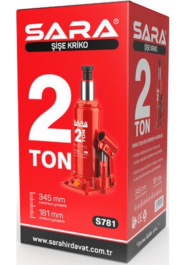 Sara Şişe Kriko 2 Ton