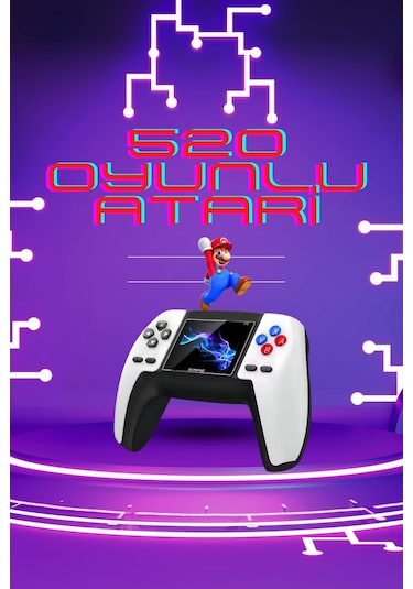 Kablosuz Oyun Konsolu i Game Stick Konsol 520 Oyunlu
