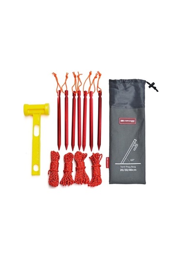 Novahub Kamp Çadır Kazığı Saklama Çantası - Oxford Kumaş - Büyük 40cm Renkli Um44331-2 Yurt Dışından Çok Renkli