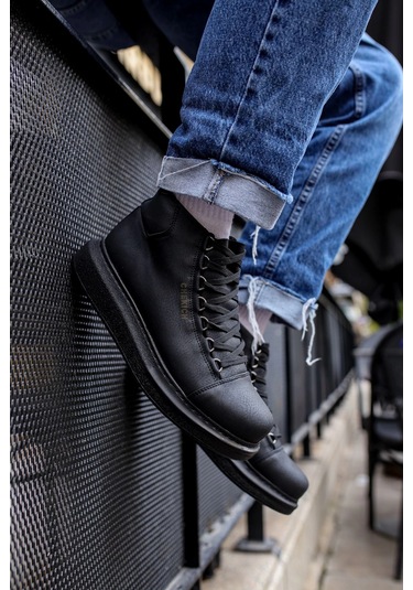 Ch258 - Cst Roma Erkek Bot Sıyah Çok Renkli