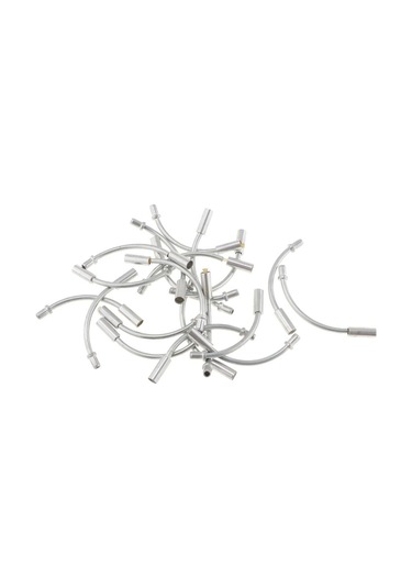 Homyl 20 Adet 90 Derece Fren Şehriye Kılavuz Çizmeler Mtb Yol Gümüş