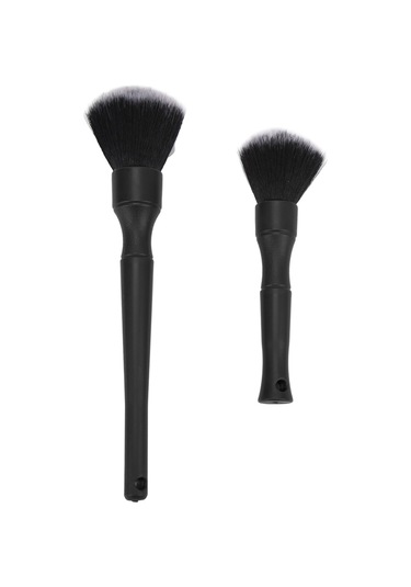 Moveevo 2 Adet Otomobil Detay Fırçası - İç Ve Dış Temizliği, Boşluklar Ve Zarf Noktaları İçin Dayanıklı Nilon Fiber + Abs Malzeme