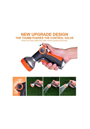 Singree 8 Ayarlanabilir Modlu Bahçe Hortumu Nozulu - Çim, Araba Ve Evcil Hayvanlar İçin Pratik Spreyleme Çözümü