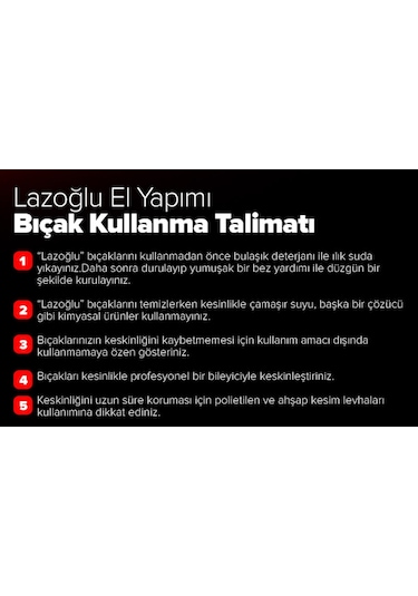 Lazoğlu Satır Zırh Börek Kesici Soğan Bıçağı + Kesme Tahtası Kahverengi