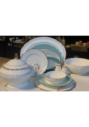 Koleksiyon Poetica 61 Parça Yemek Takımı Buket Yeşil