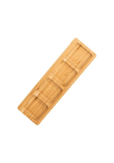 Naturalove Bambu Sunum Tabağı - 4 Bölmeli