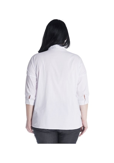 Inci Detaylı 3/4 Kollu Gömlek