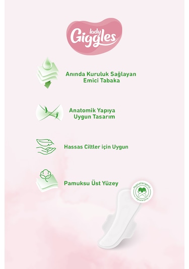 Giggles Lady Soft Hijyenik Ped Normal Dev Fırsat Paketi 96 Adet