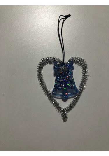 Gümüş Simli Yılbaşı Çam Ağacı Süsü