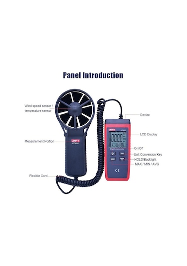 Uni-T UT363S Mini Rüzgar Hızı Ölçer Anemometre