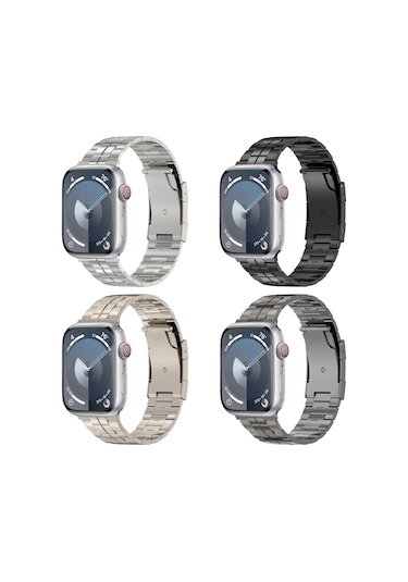 iOS Uyumlu Watch Ultra 2 49mm Kaplumbağa Tokası Titanyum Çelik İzle Kayış