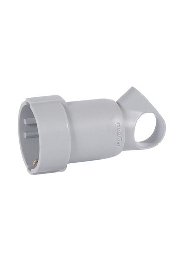 Legrand Dişi fiş - plastik gri  2P+T 16 A - 050325
