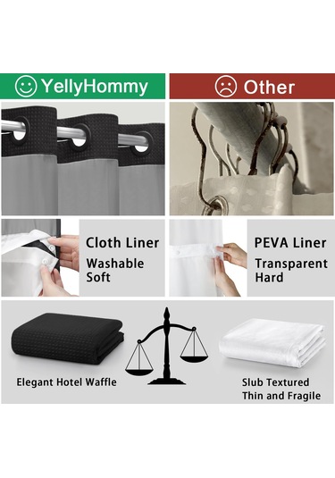 Reedark Siyah Otel Kalitesi Kanca Yok Su Geçirmez Perde Seti - Tıkla Tak Sürdürülebilir Döşeme Ve Havalandırma Paneli Siyah