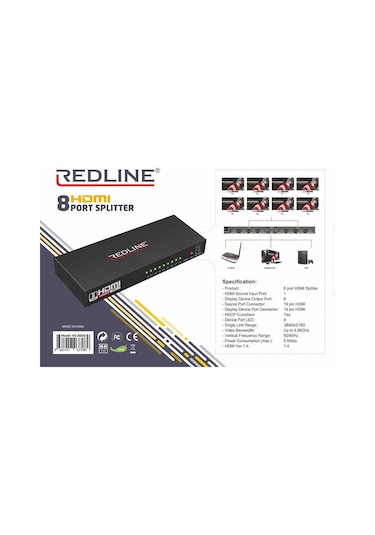 Hdmi Dağıtıcı Sekizli 1 Giriş 8 Çıkışlı Splitter