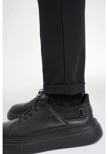 P 1173 Pantolon Comfort Siyah-2 Casual Siyah