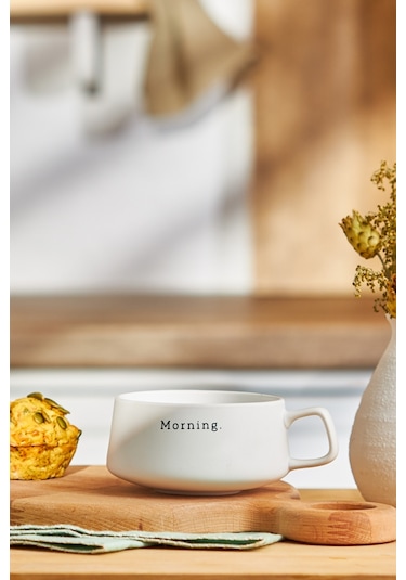 Emsan Morning New Bone Kupa 320 Ml Beyaz