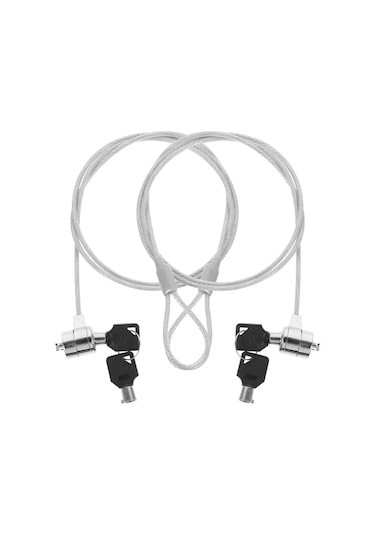 2 Takım Dizüstü Bilgisayar Kilidi Güvenlik Kablosu 1.2 M Dizüstü Bilgisayar