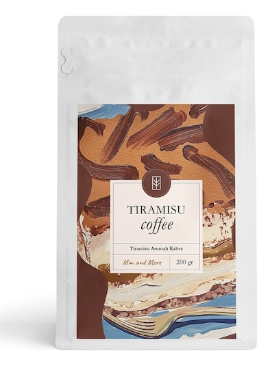 Mim And More Tiramisu Coffee Tiramisu Aromalı Kahve Çekirdek Kahve 200 G