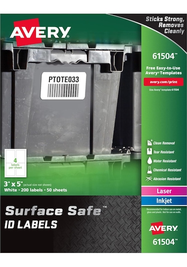 Avery Durable Etiket Etiketi, 3 Inç X 5 Inç 61504