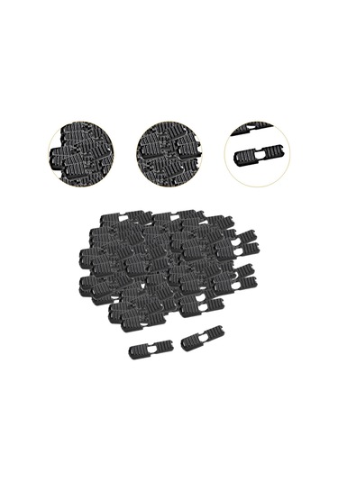 Homyl 100 Adet Fermuar Çekme İpi Uçları Kilitler Halat