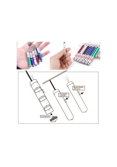 Yuntech01 Alüminyum 6'lı Set: Led Fener, Mor Işık Para Kontrol, Işık Rehberi - Taşınabilir Dış Mekan, Kamp, Ev Tamiri Çok Renkli