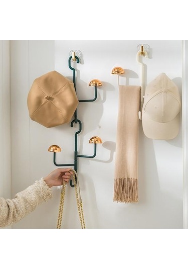 Beyaz Şapka Asılı Raf Holding 3 Şapka Kurulum Gerektirmeyen Plastik Ekran Askı Bere Beyzbol Şapkaları Peruk Eşarp Takı Şapka Organizatör Kanca Beyaz