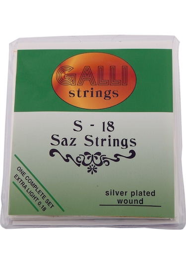 Galli 0.18 Kısa Sap Piramit Profesyonel Saz Teli Seti