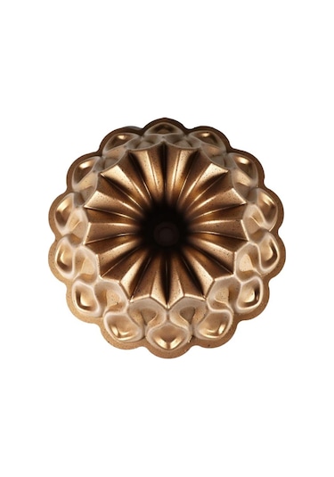 Serenk Fun Cooking Damla Alüminyum Döküm Granit Kaplama Kek Kalıbı 26 Cm Sarı