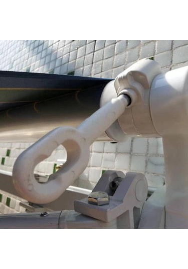 Homyl Dış Mekan Tente Krank Şanzıman Donanım Parçaları Beyaz