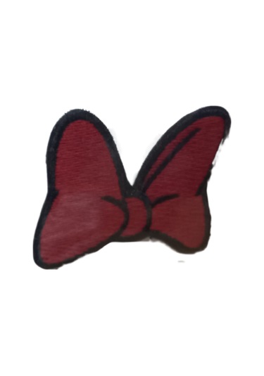 Aplike Ütü İle Yapışan Küçük Kelebek Kırmızı Arma 3x2 Cm Diğer