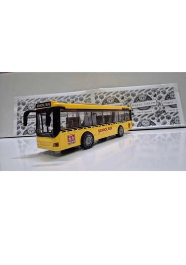 28 Santim Büyük Işıklı Sesli Sürtmeli Oyuncak Okul Yolcu Şehir O